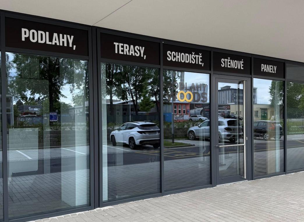 Showroom Podlahy WOODS, České Budějovice